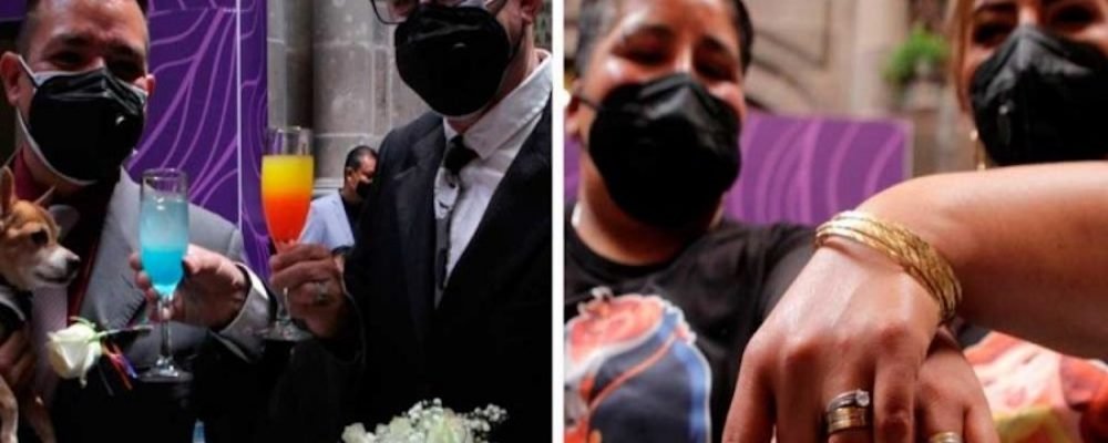 Después de varios años de lucha, parejas LGBT celebran su boda en el Ayuntamiento de Puebla